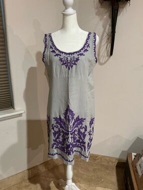 Vintage (Y2K) Yashu & Prem Embroidered Dress Size L (see measurements)